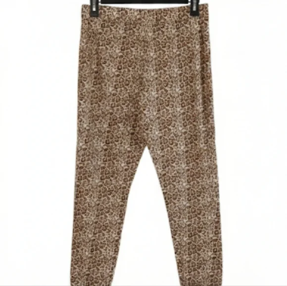Serra Leopard Print Sleep Pant Joggers Women's Size Small - Picture 4 of 4